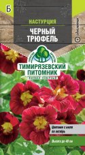 Семена Тимирязевский питомник цветы настурция низкорослая Черный трюфель 1 г